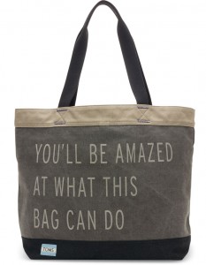 TOMS Charcoal You'll Be Amazed Transport Tote