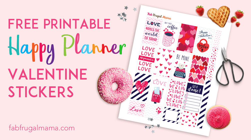 Fabfrugalmama.com Happy Planner valentine stickers